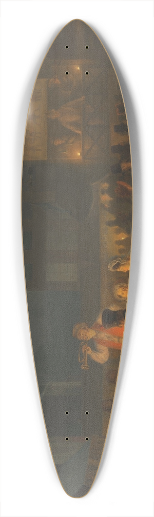 Petrus van Schendel - At the fair 39.3 inch art pintail longboard deck