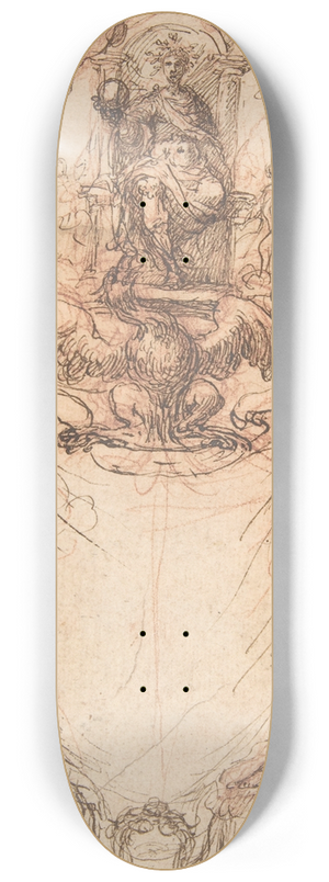 Giovanni Maria Luffoli - Design for a Title Page 8.25 inch art skate deck