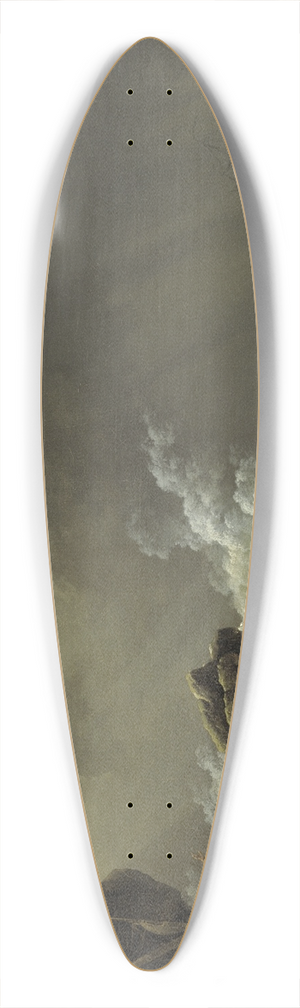 Philip James de Loutherbourg - Shipwreck 39.3 inch art pintail longboard deck