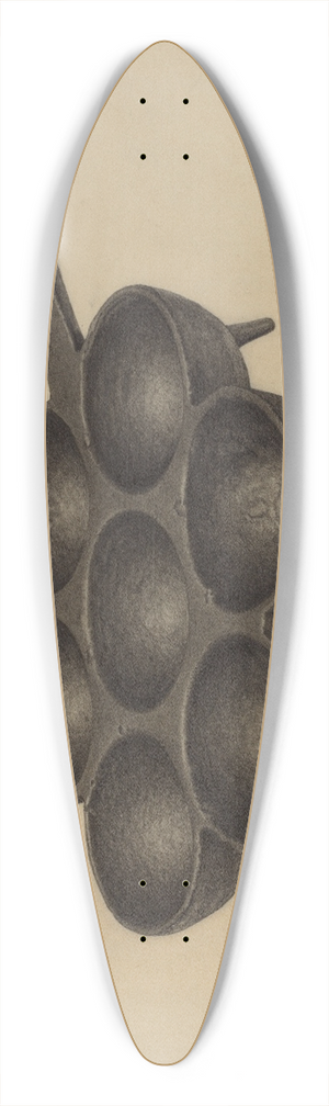 Philip Johnson - Muffin Pan 39.3 inch art pintail longboard deck