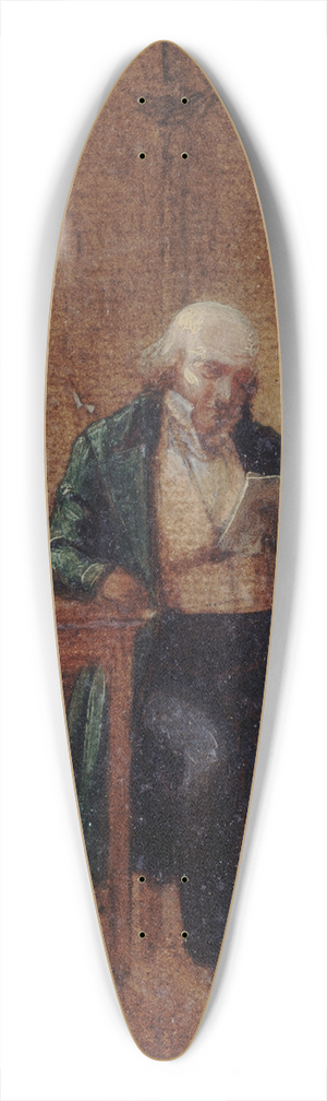 Philippe-Auguste Jeanron - Portrait de Pierre-Jean Branger (1780-1857), dans sa cellule de Sainte-Plagie 39.3 inch art pintail longboard deck