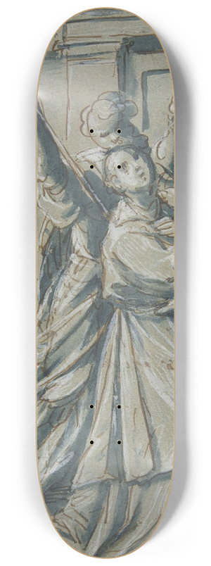 Giovanni Mauro della Rovere - A Deacon Led to Martyrdom 8.25 inch art skate deck