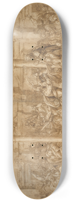 Giovanni Mauro della Rovere - The Massacre of the Innocents 8.25 inch art skate deck