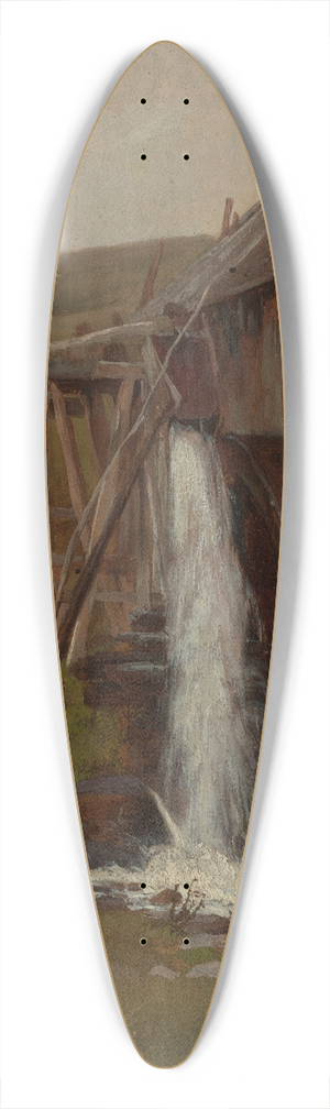 Philipp Rth - Mhle in Bernau 39.3 inch art pintail longboard deck
