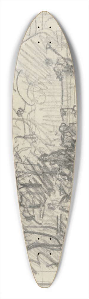 Philipp Rumpf - Gesellschaft im Freien 39.3 inch art pintail longboard deck