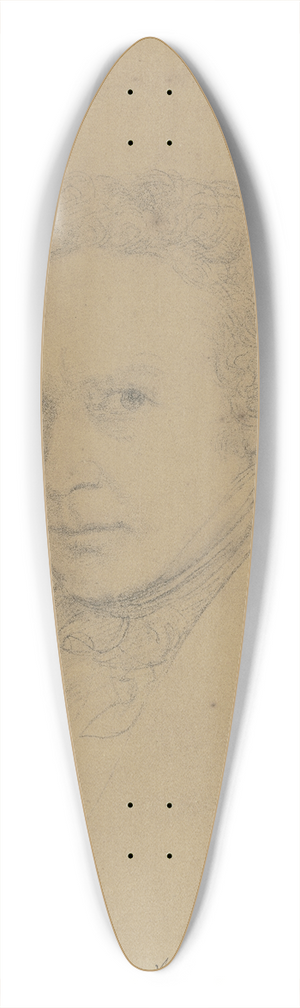 Philipp Veit - Self-portrait 39.3 inch art pintail longboard deck