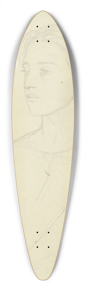 Philipp Winterwerb - Brustbild eines jungen Mdchens, nach links blickend 39.3 inch art pintail longboard deck