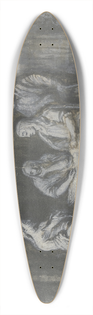 Philips Koninck - Abraham entertaining the Angels 39.3 inch art pintail longboard deck