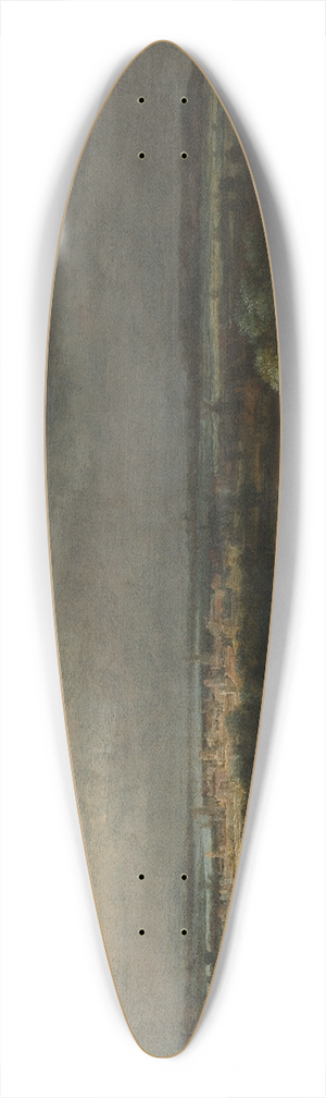 Philips Koninck - Wide River Landscape 39.3 inch art pintail longboard deck