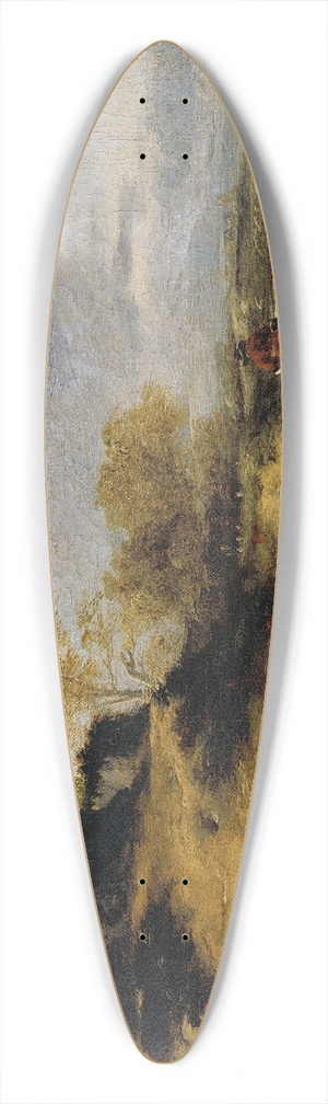 Philips Wouwerman - Sandhills with Figures 39.3 inch art pintail longboard deck