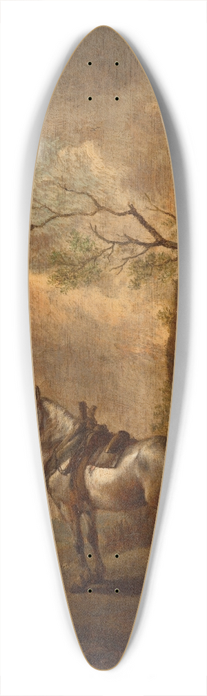 Philips Wouwerman - The resting place 39.3 inch art pintail longboard deck