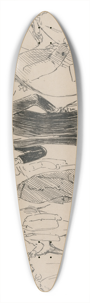 Philip William May - Final Instructions 39.3 inch art pintail longboard deck