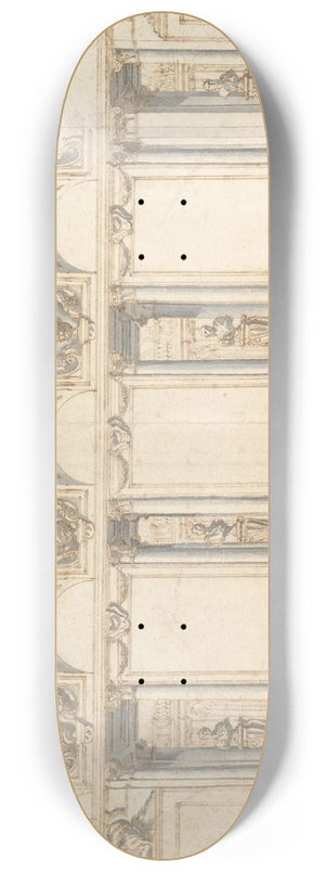 Giovanni Paolo Panini - Design for the Decoration of a Palace Interior 8.25 inch art skate deck