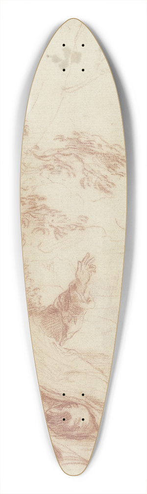 Pier Francesco Mola - Vision of Saint Bruno 39.3 inch art pintail longboard deck