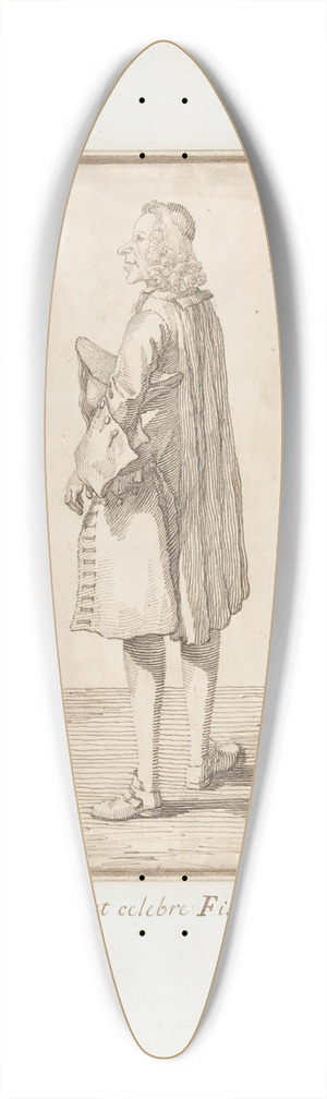 Pier Leone Ghezzi - Abb Jean-Antoine Nollet 39.3 inch art pintail longboard deck