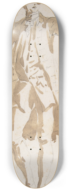 Giovanni Paolo Panini - Man Shading His Face with a Tricorne 8.25 inch art skate deck