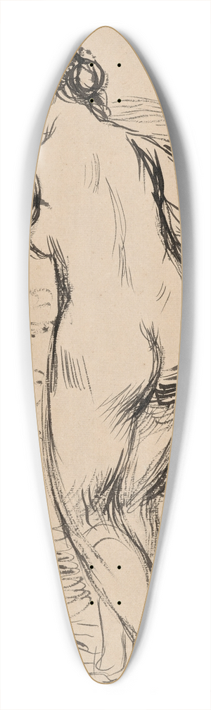 Pierre-Auguste Renoir - Baigneuse 39.3 inch art pintail longboard deck