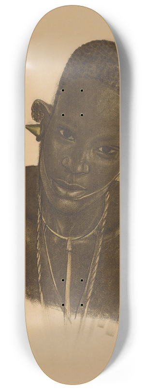 Alexandre Jacovleff - Femme MGogo, Dodoma 8.25 inch art skate deck Alexandre Jacovleff - Femme MGogo, Dodoma 8.25 inch art skate deck