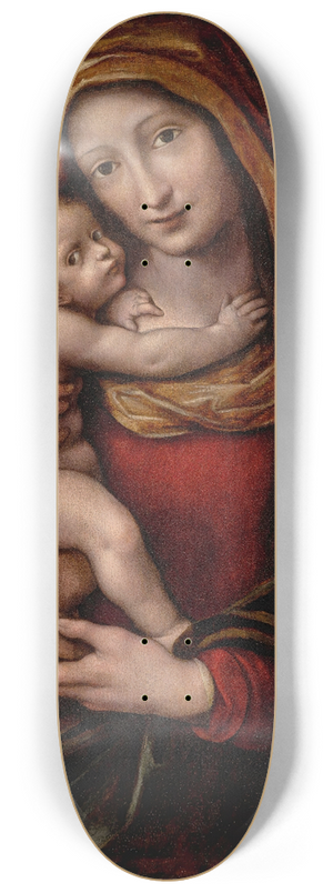 Giovanni Pietro Rizzi Pedrini - Madonna And Child 8.25 inch art skate deck Giovanni Pietro Rizzi Pedrini - Madonna And Child 8.25 inch art skate deck