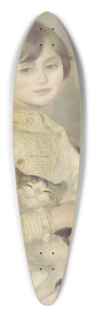 Pierre-Auguste Renoir - Julie Manet 39.3 inch art pintail longboard deck