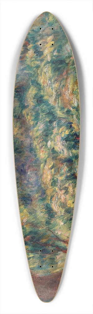 Pierre-Auguste Renoir - Landscape (Paysage) 39.3 inch art pintail longboard deck