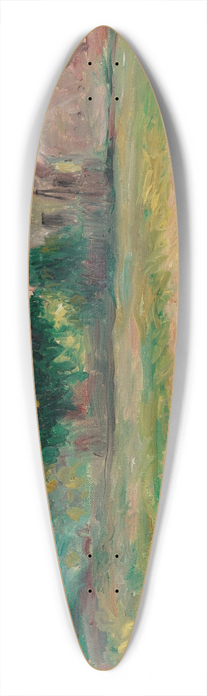 Pierre-Auguste Renoir - Maisons  Essoyes 39.3 inch art pintail longboard deck