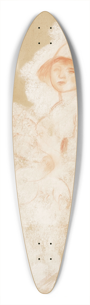 Pierre-Auguste Renoir - Mre et enfant (Maternit) 39.3 inch art pintail longboard deck