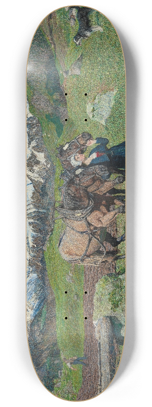 Giovanni Segantini - Spring in the Alps 8.25 inch art skate deck Giovanni Segantini - Spring in the Alps 8.25 inch art skate deck