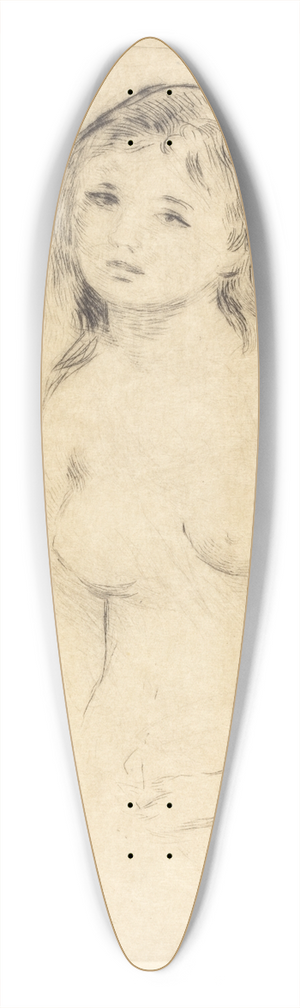 Pierre-Auguste Renoir - Study for a Bather (Etude pour une baigneuse) 39.3 inch art pintail longboard deck