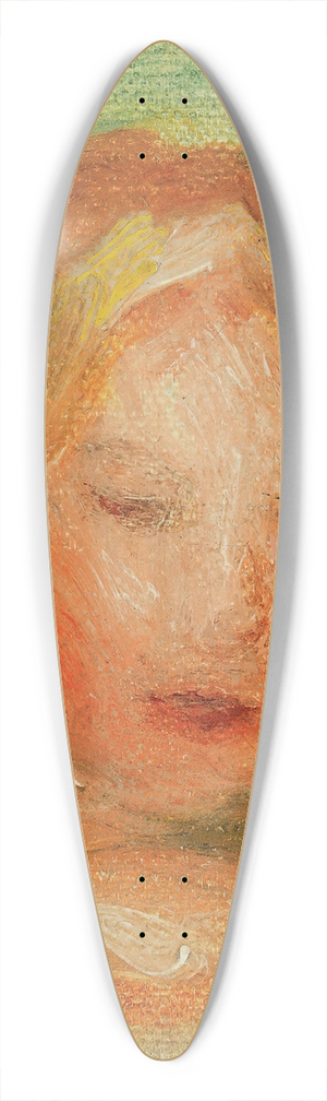 Pierre-Auguste Renoir - tude; Tte Denfant (Coco) 39.3 inch art pintail longboard deck
