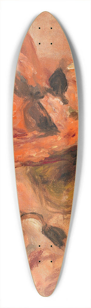 Pierre-Auguste Renoir - Womans Head with Red Hat 39.3 inch art pintail longboard deck