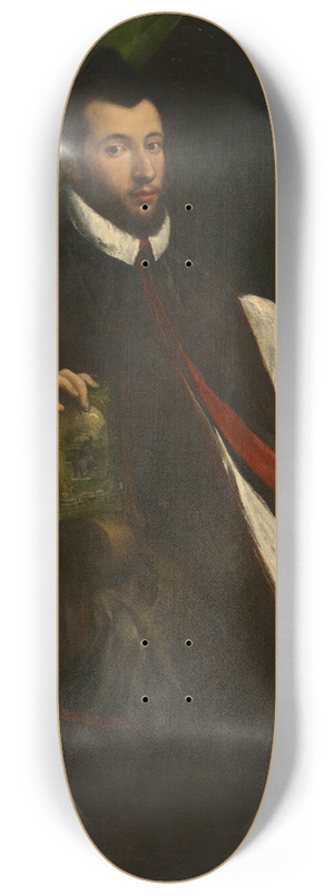 Girolamo Da Carpi - Portrait of a Prelate 8.25 inch art skate deck