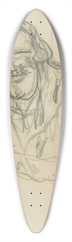 Pierre Bonnard - Jeune fille, un chat dans les bras 39.3 inch art pintail longboard deck