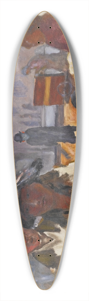 Pierre Bonnard - La Rue, orgue de Barbarie 39.3 inch art pintail longboard deck