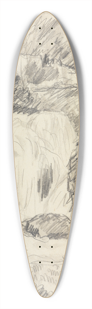 Pierre Bonnard - Wasserfall 39.3 inch art pintail longboard deck