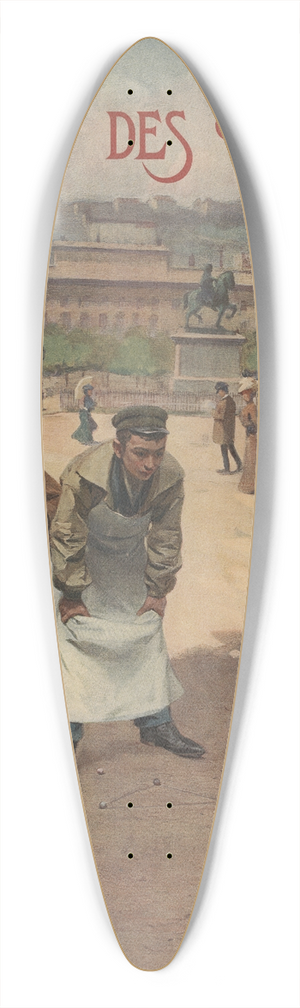 Pierre Bonnaud - Chocolat des trois frres 39.3 inch art pintail longboard deck