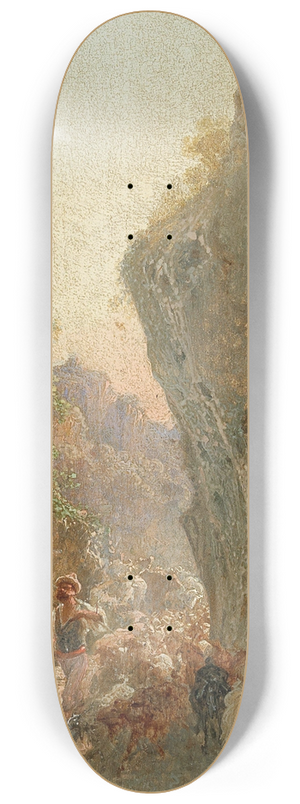 Girolamo Gianni - Hirte mit Schafherde 8.25 inch art skate deck