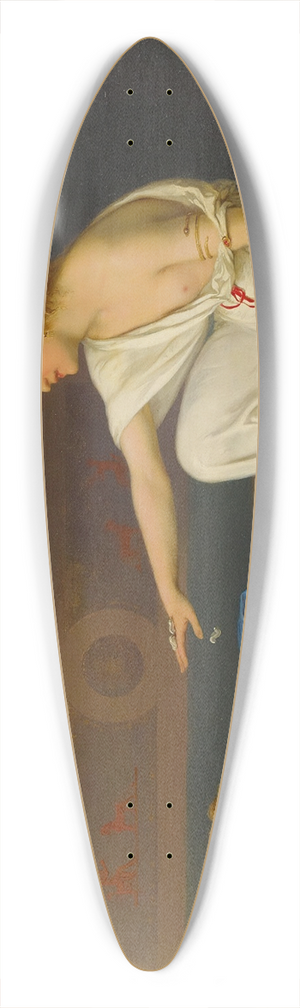 Pierre Olivier Joseph Coomans - An Afternoons Amusement 39.3 inch art pintail longboard deck