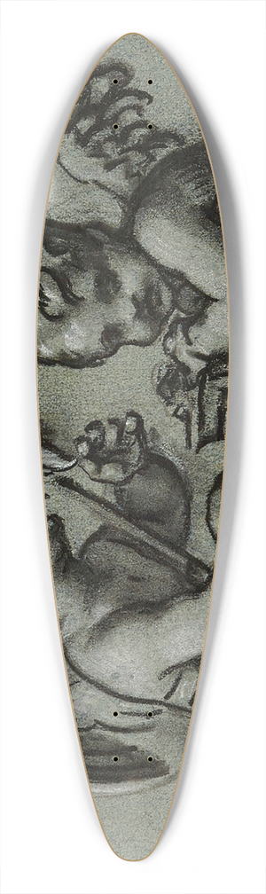 Pierre-Paul Prud'hon - Les Fileurs 39.3 inch art pintail longboard deck
