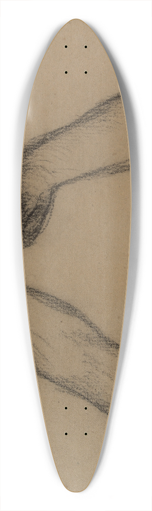 Pierre Puvis de Chavannes - Etude de bras et de pieds 39.3 inch art pintail longboard deck