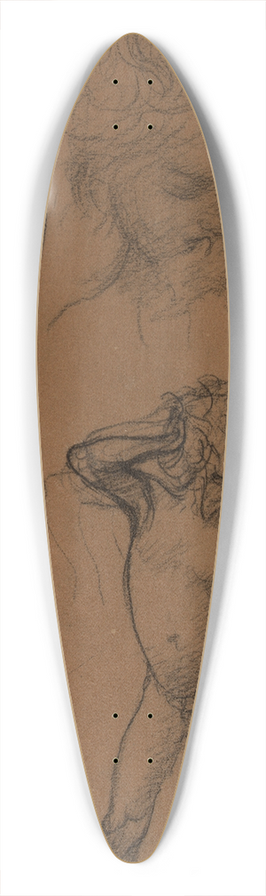 Pierre Puvis de Chavannes - Etude denfants 39.3 inch art pintail longboard deck