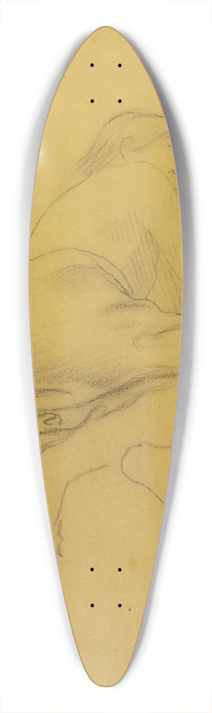Pierre Puvis de Chavannes - Reclining Semi-Draped Figure 39.3 inch art pintail longboard deck