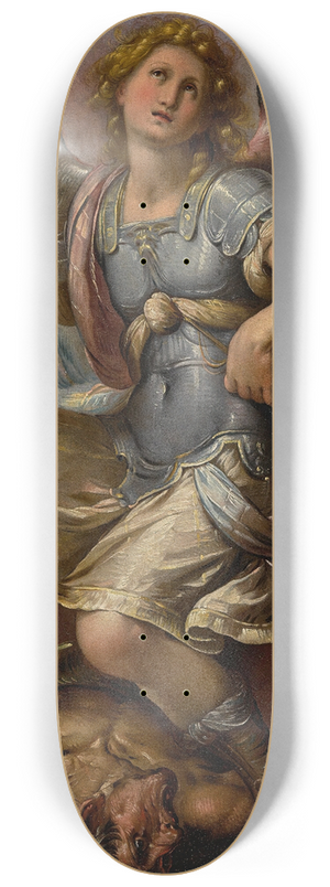 Giulio Cesare Procaccini - Saint Michael Archangel 8.25 inch art skate deck