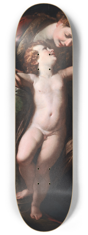 Giulio Cesare Procaccini - The Holy Family. The Rest on the Flight into Egypt 8.25 inch art skate deck Giulio Cesare Procaccini - The Holy Family. The Rest on the Flight into Egypt 8.25 inch art skate deck