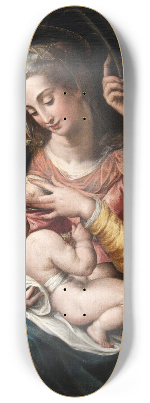 Giulio Cesare Procaccini - The Holy Family with St Catherine 8.25 inch art skate deck Giulio Cesare Procaccini - The Holy Family with St Catherine 8.25 inch art skate deck