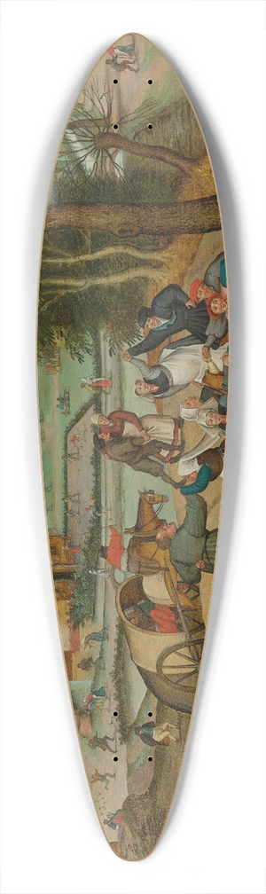 Pieter Brueghel The Younger - Return From The Kermesse 39.3 inch art pintail longboard deck