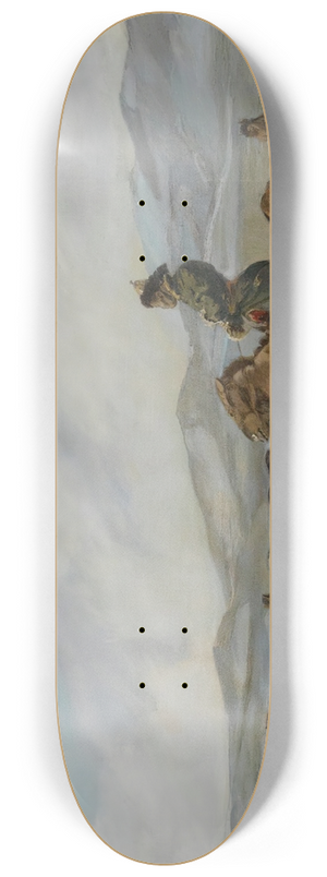 Alexandre Jacovleff - Mongolian Horsemen 8.25 inch art skate deck Alexandre Jacovleff - Mongolian Horsemen 8.25 inch art skate deck