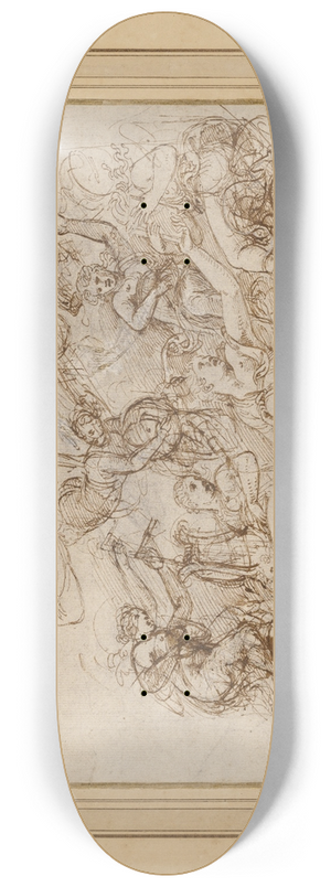 Giulio Romano - An Allegory of the Virtues of Federico II Gonzaga 8.25 inch art skate deck Giulio Romano - An Allegory of the Virtues of Federico II Gonzaga 8.25 inch art skate deck