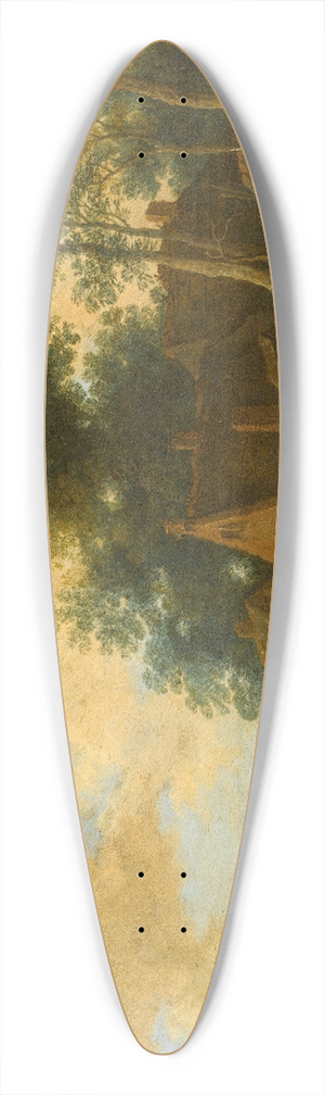 Pieter de Molijn - Halting at a roadside Inn 39.3 inch art pintail longboard deck
