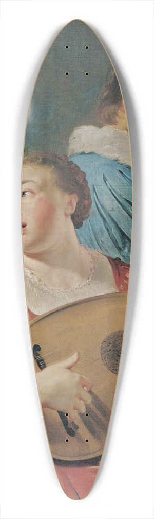 Pieter Fransz. de Grebber - Musicians 39.3 inch art pintail longboard deck